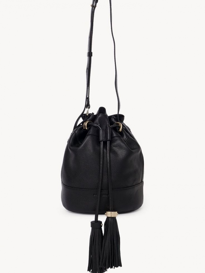 Chloe Vicki Bucket Shoulder Bags Black | CHE-SR14637