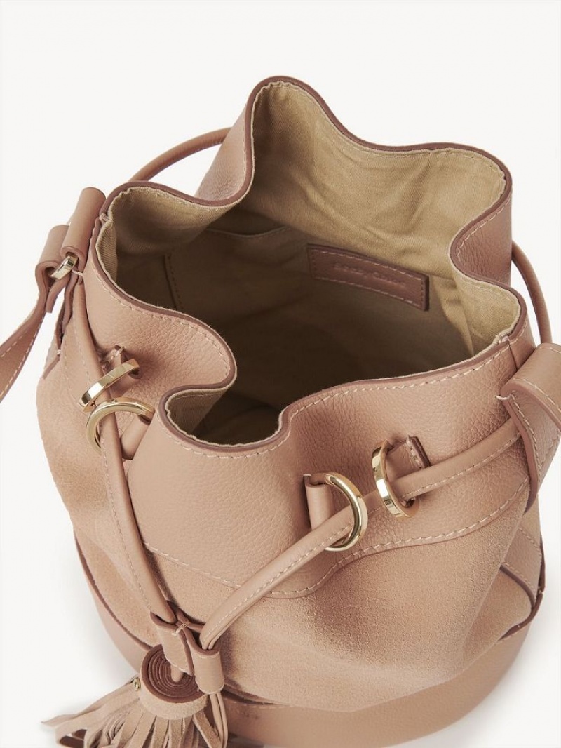 Chloe Vicki Bucket Shoulder Bags COFFEE PINK | CHE-SR14609