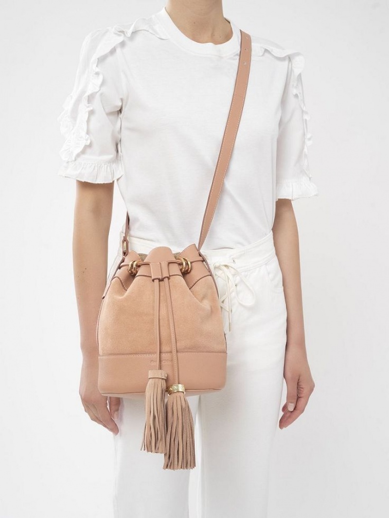 Chloe Vicki Bucket Shoulder Bags COFFEE PINK | CHE-SR14609