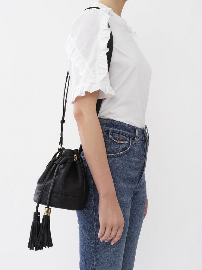 Chloe Vicki Small Bucket Shoulder Bags Black | CHE-SR14644