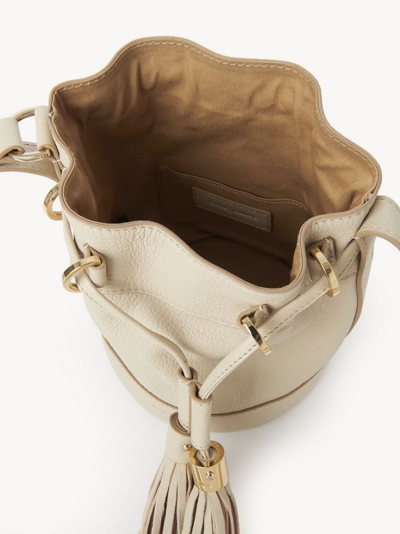 Chloe Vicki Small Bucket Shoulder Bags Cement Beige | CHE-SR14643