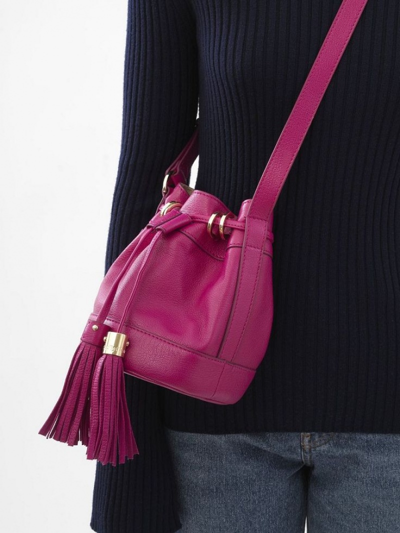 Chloe Vicki Small Bucket Shoulder Bags MAGNETIC PINK | CHE-SR14610