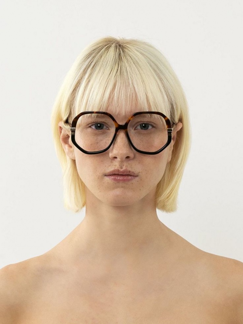 Chloe West Eyeglasses Havana | CHE-SR14584