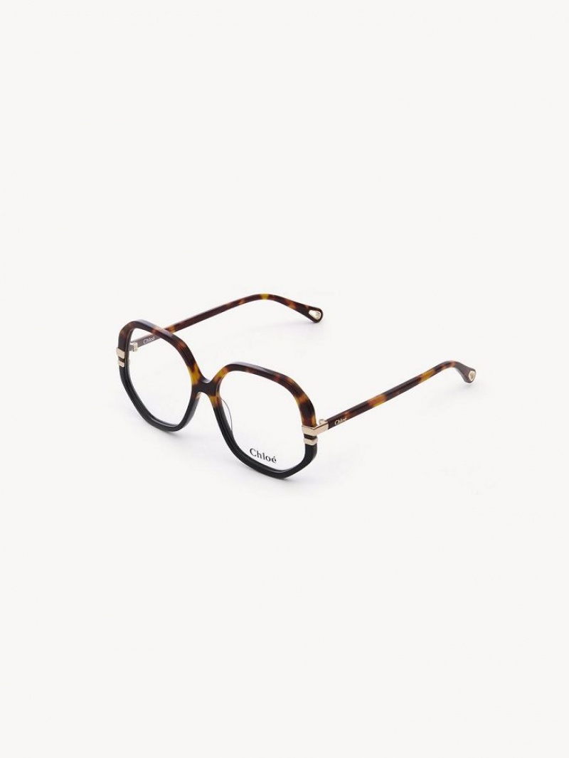 Chloe West Eyeglasses Havana | CHE-SR14584