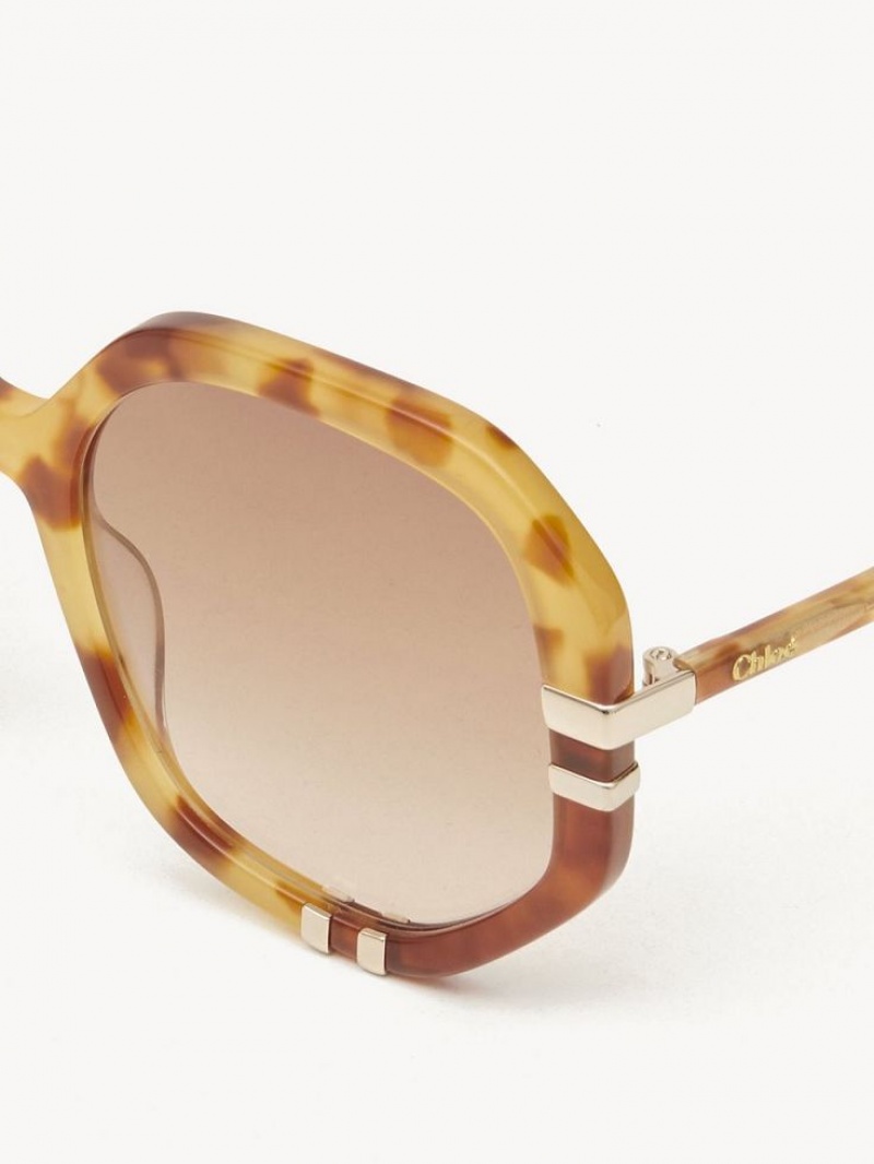 Chloe West Small Sunglasses HAVANA PATCHWORK | CHE-SR14518