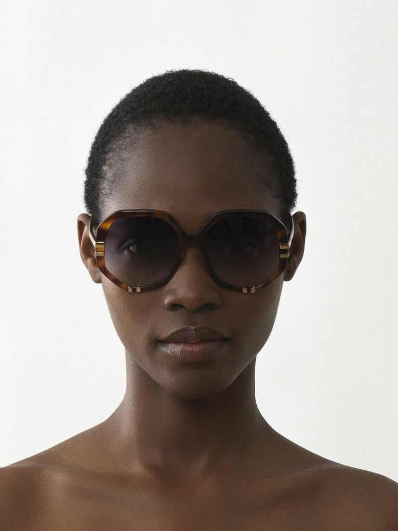 Chloe West Sunglasses HAVANA / GRAD BLUE | CHE-SR14559