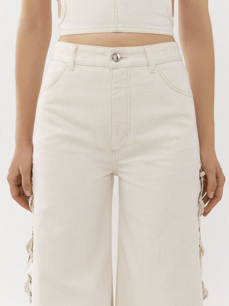 Chloe Wide Rave Jeans Iconic Milk | CHE-SR13982