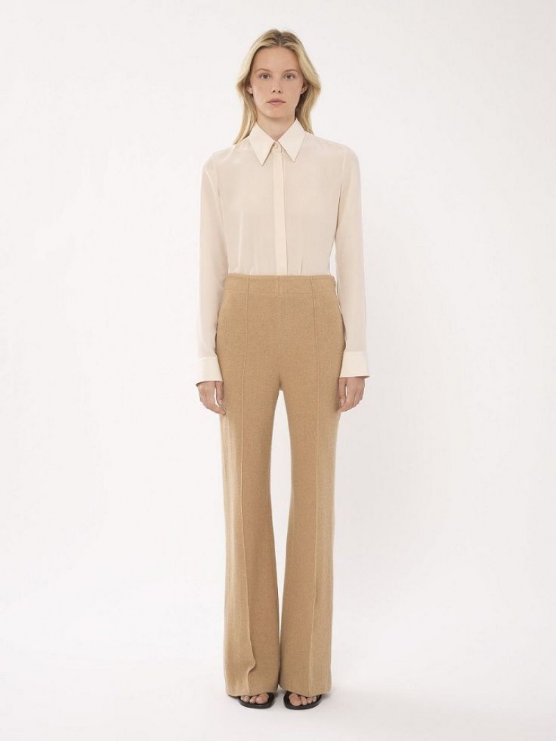 Chloe Wide-leg Pants Worn Brown | CHE-SR14026