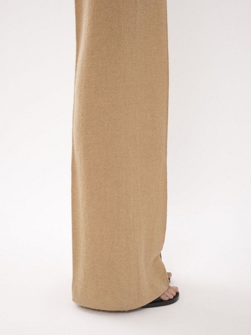 Chloe Wide-leg Pants Worn Brown | CHE-SR14026