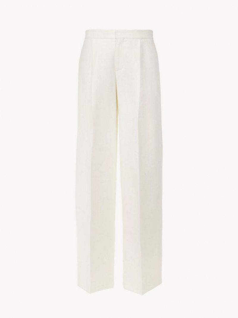 Chloe Wide-leg Suiting Iconic Milk | CHE-SR14057