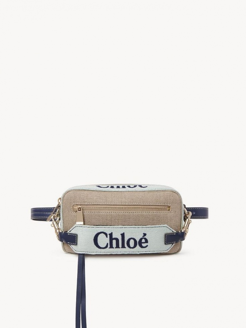 Chloe Woody Belt Crossbody Bags GREEN - BLUE 1 | CHE-SR13594