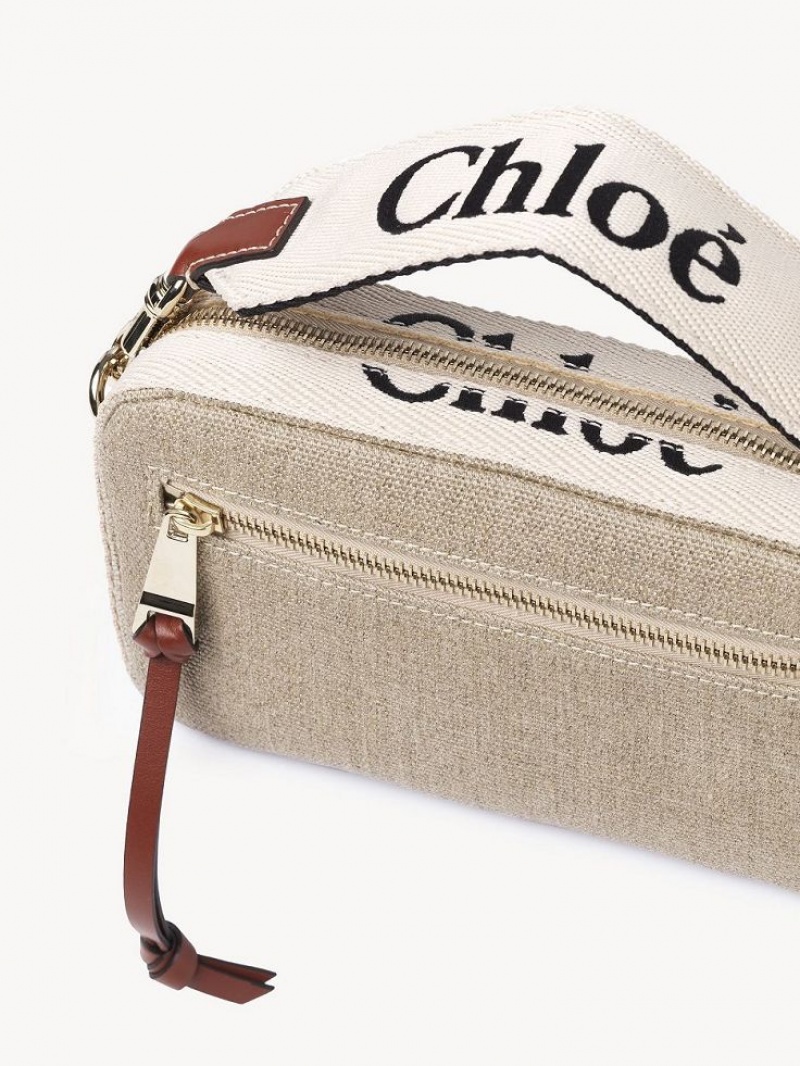 Chloe Woody Belt Crossbody Bags Sepia Brown | CHE-SR13607