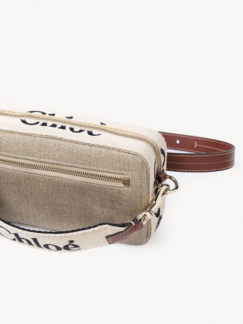 Chloe Woody Belt Crossbody Bags Sepia Brown | CHE-SR13607