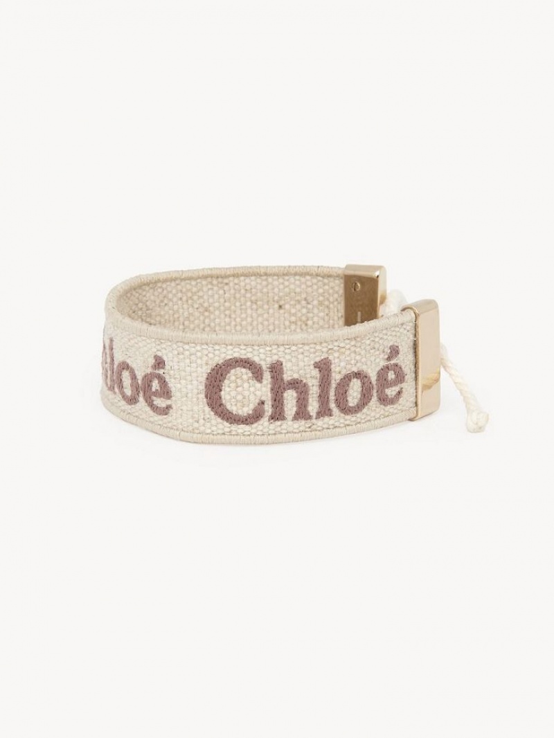 Chloe Woody Bracelets Beige - Brown 1 | CHE-SR14446