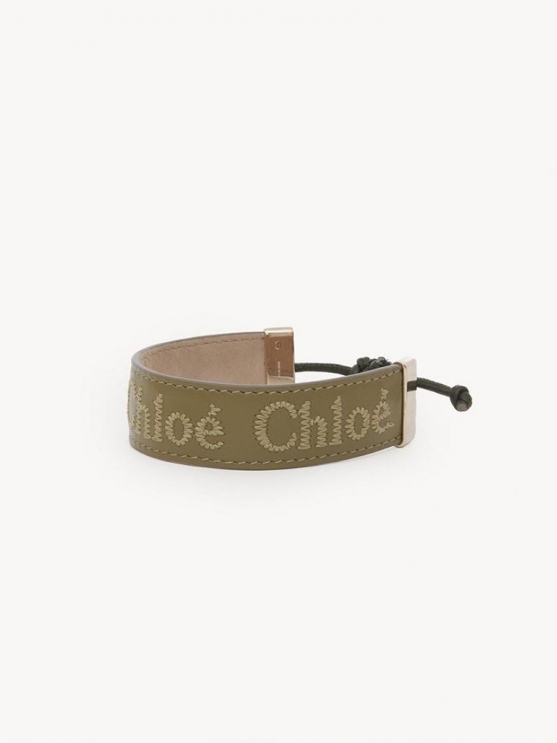 Chloe Woody Bracelets LICHEN GREEN | CHE-SR14431