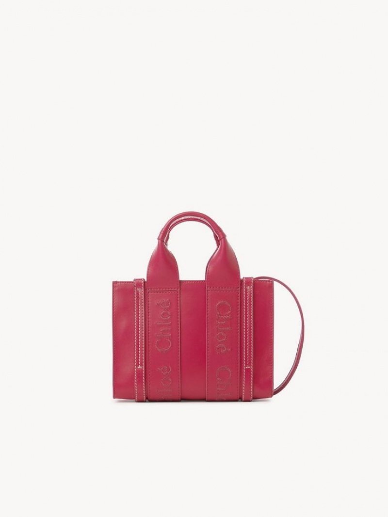 Chloe Woody Tote 1 Mini Bags FIZZY PINK | CHE-SR13700