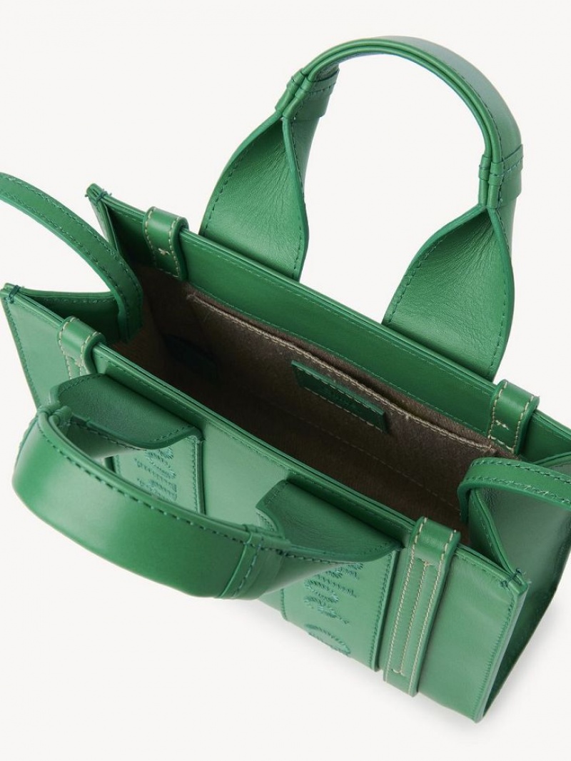 Chloe Woody Tote 1 Mini Bags POP GREEN | CHE-SR13698