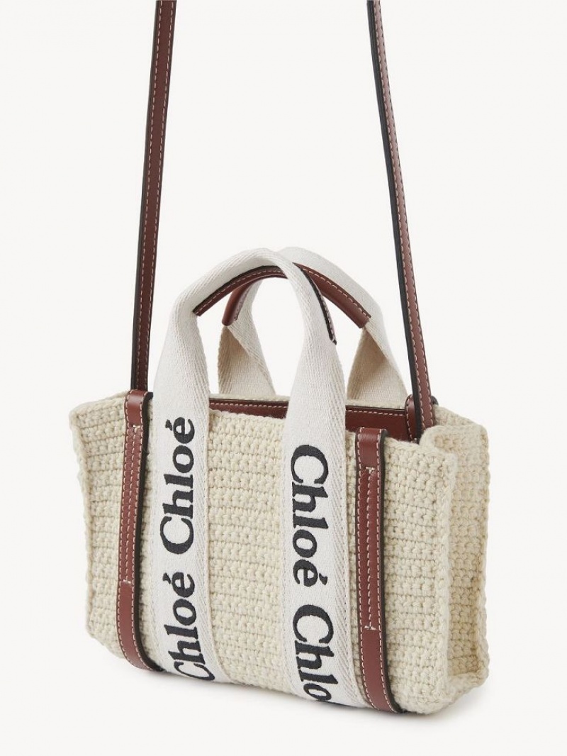 Chloe Woody Tote 2 Mini Bags BROWN - BEIGE 1 | CHE-SR13690