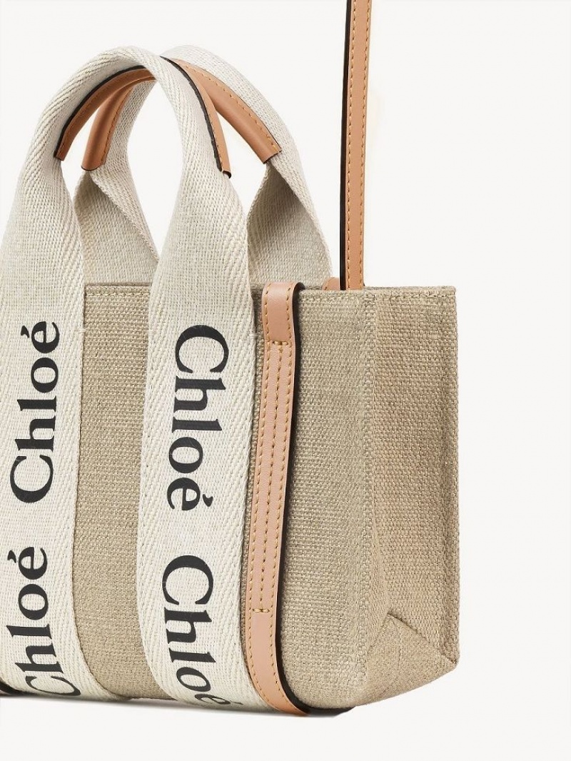 Chloe Woody Tote 3 Mini Bags White - Beige 1 | CHE-SR13720