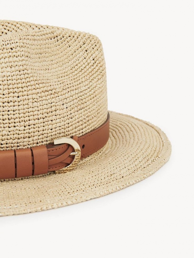 Chloe X Borsalino Straw Hats STRAW BEIGE | CHE-SR14491