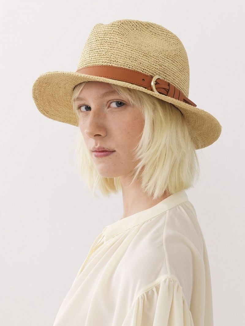 Chloe X Borsalino Straw Hats STRAW BEIGE | CHE-SR14491