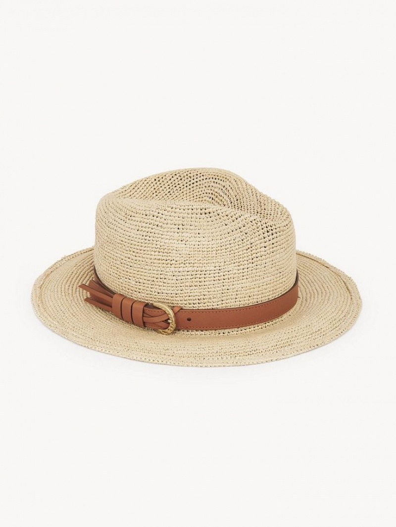 Chloe X Borsalino Straw Hats STRAW BEIGE | CHE-SR14491