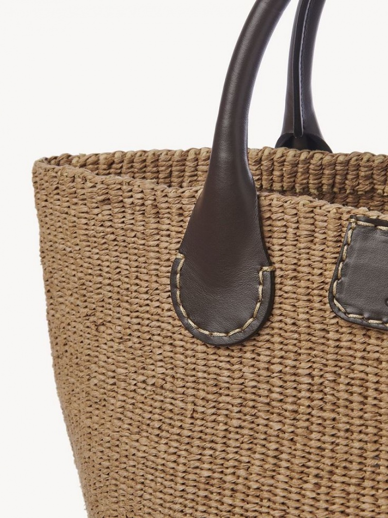 Chloe X Eres Palma Large Baskets Somber Brown | CHE-SR13640