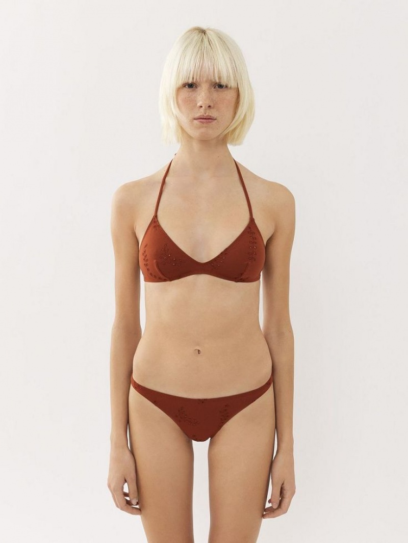 Chloe X Eres Papuasia Triangle Beachwear Red Ochre | CHE-SR14128