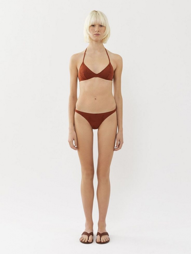 Chloe X Eres Papuasia Triangle Beachwear Red Ochre | CHE-SR14128