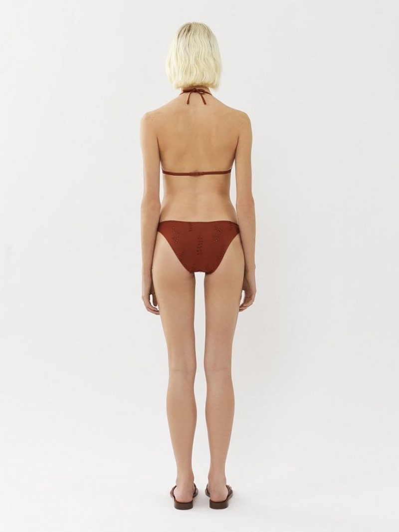 Chloe X Eres Papuasia Triangle Beachwear Red Ochre | CHE-SR14128