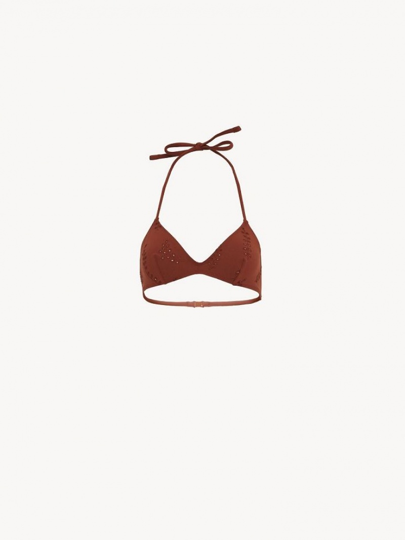 Chloe X Eres Papuasia Triangle Beachwear Red Ochre | CHE-SR14128