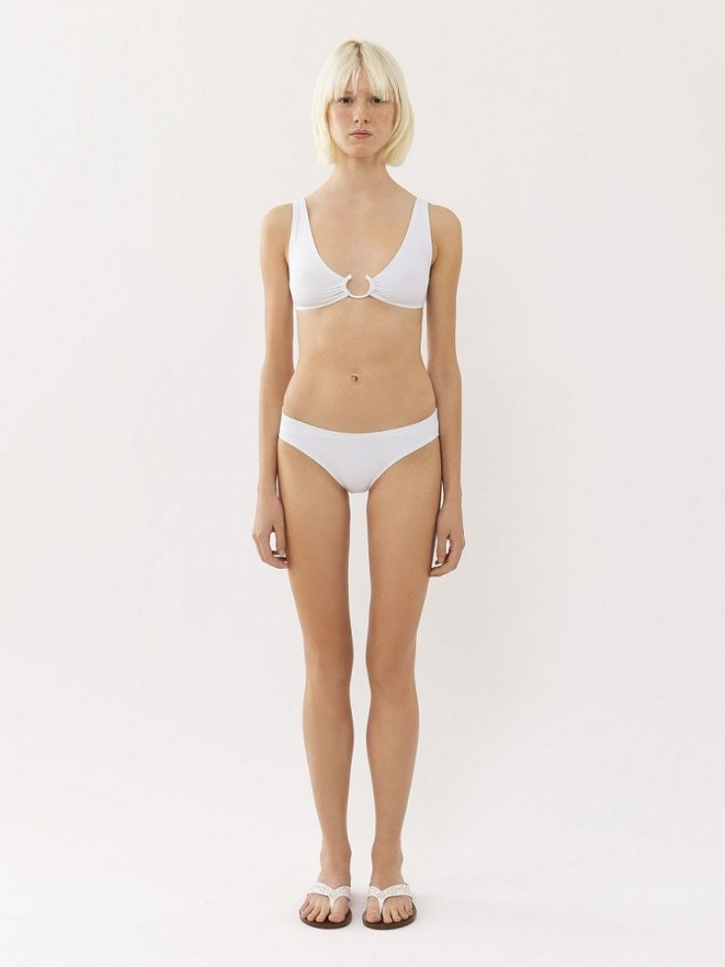 Chloe X Eres Paraguay Bikini Bottom Beachwear Iconic Milk | CHE-SR14126