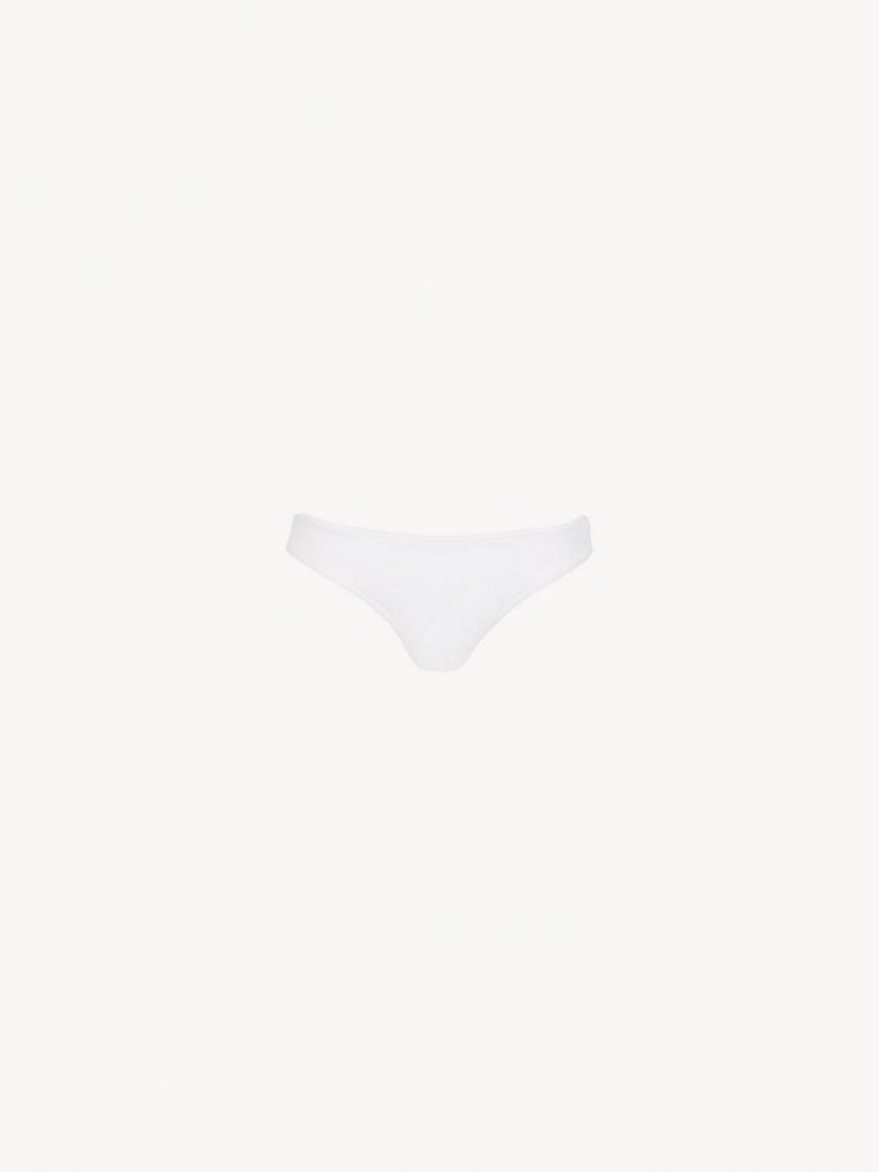 Chloe X Eres Paraguay Bikini Bottom Beachwear Iconic Milk | CHE-SR14126