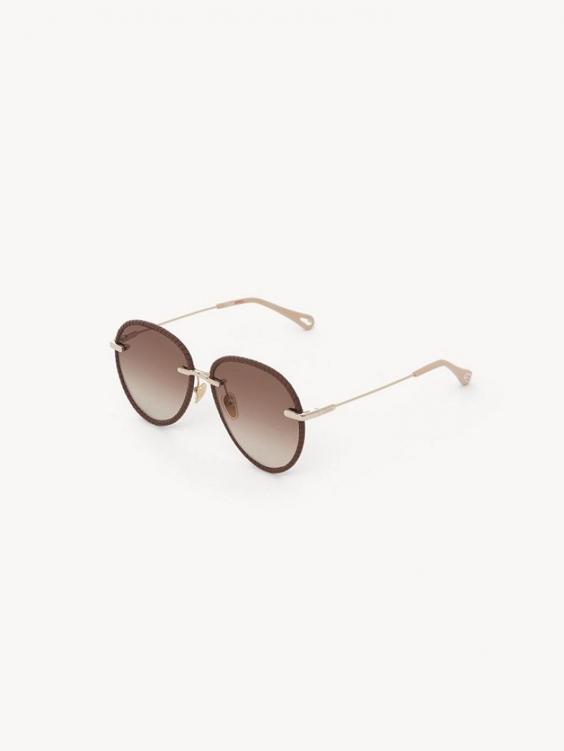 Chloe X Eres Paula Sunglasses Red Ochre | CHE-SR14506