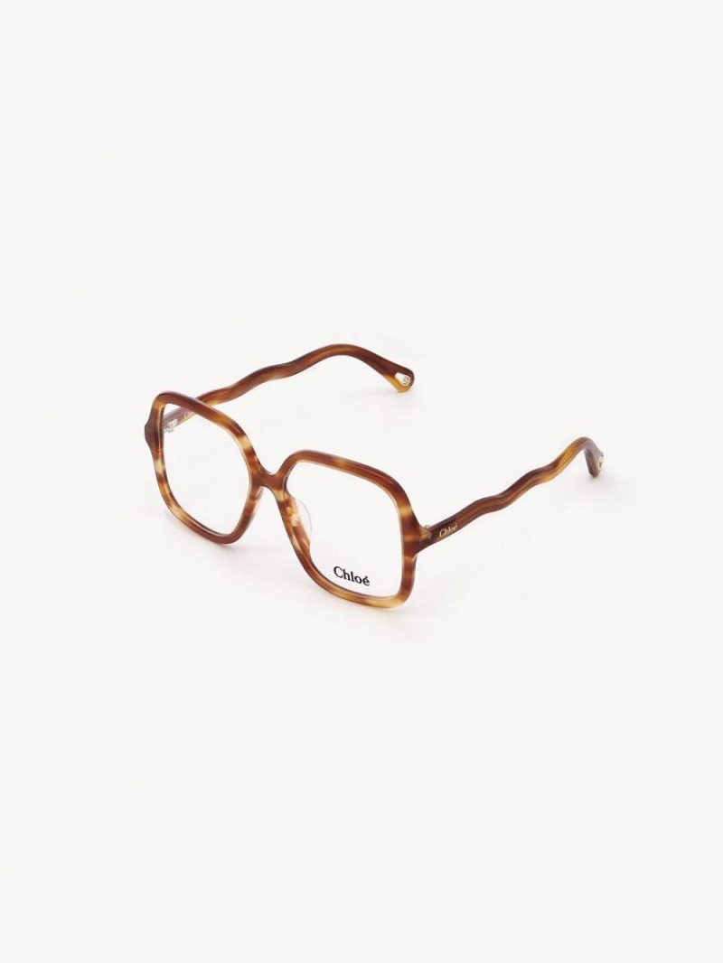 Chloe Zelie Eyeglasses Light Havana | CHE-SR14585